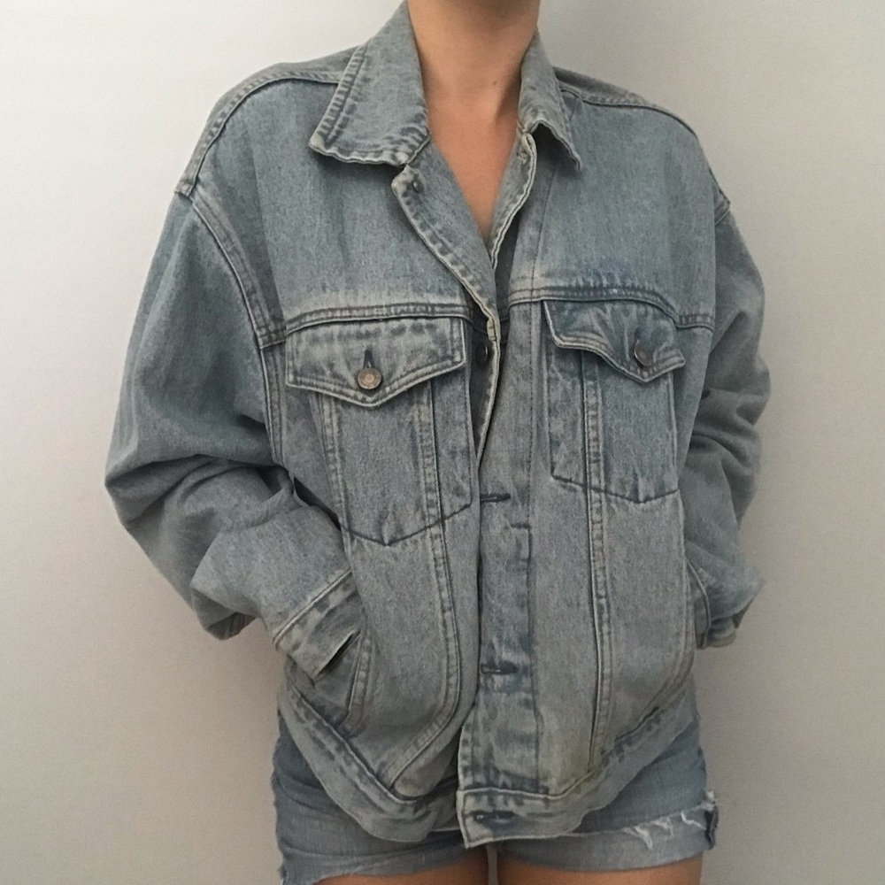 Oversized denim jacket